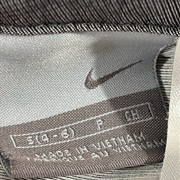 NIKE Womens Gray Jacket Orange Accents Front Zip and Snaps Slit Zip Pockets S - Picture 8 of 10